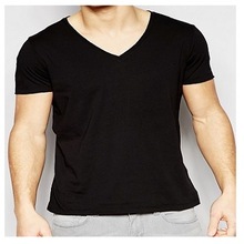 V neck men t shirts, Technics : Plain Dyed