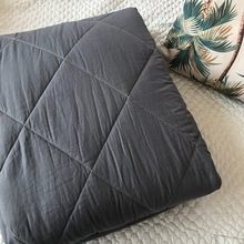 Plain Dyed 100% Cotton weighted blanket, Technics : Woven