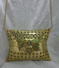 Metal lady purse