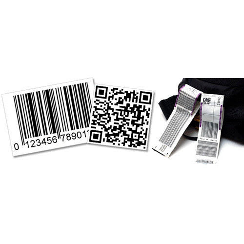 Barcode Sticker, Color : Black White