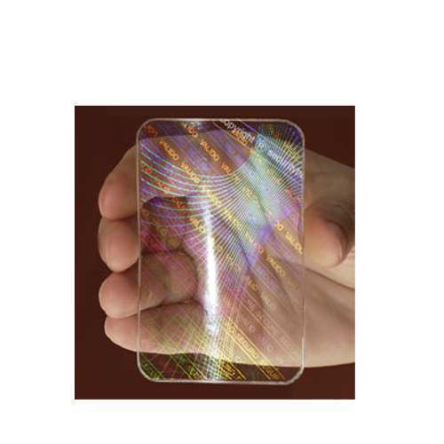 Polyester ID Hologram Sticker, for Prevent Counterfeiting, Size : 6 Cm X 2.5 Cm