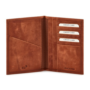 Leather Passport Holder, Color : Customized