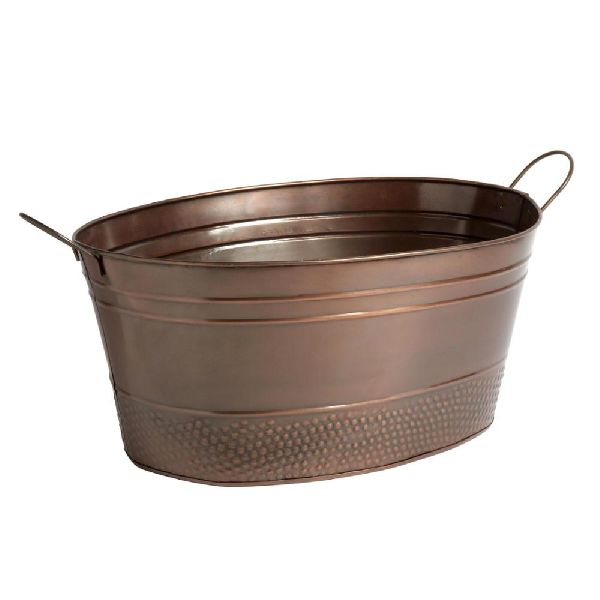 Metal copper tub