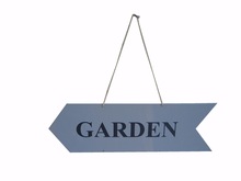 Metal Garden Sign, Color : White