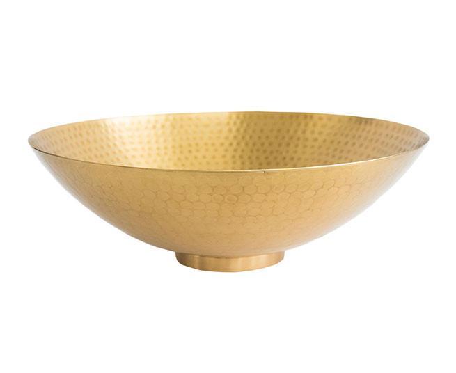 Metal Brass Fruit Bowl, for Home Hotel Restaurant, Shape : Oval