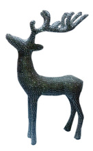 KSI Plush Metal Deer Animal statue, for Home Decoration, Packaging Type : Export Packaging