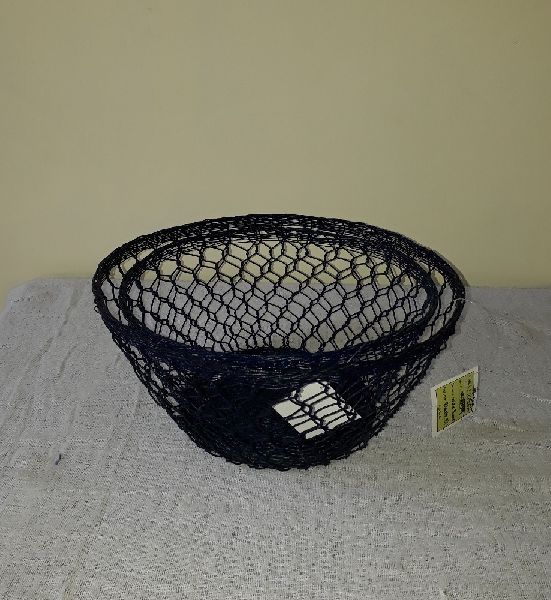 ROUND metal wire basket, for Food, Feature : Eco-Friendly