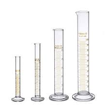 Glass Measuring Cylinder, for Chemical Laboratory, Industrial, Feature : Unique Design, Less Maintenance