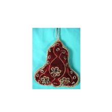 Bell Shape Christmas Ornament Hand Embroidery