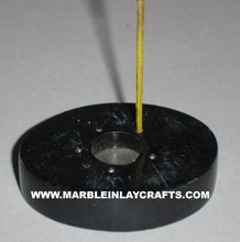 Black Soapstone Incense Stick Holder