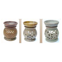 Carving Stone Oil Lamps