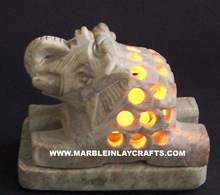 Stone Elephant Shape Candle holder, for Home Decoration