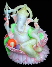 Stone Ganesha God Statue, for workship home decoration, Style : Religious