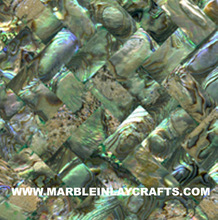 Green Abalone Sea Shell Mosaic Tile, Technique : handmade