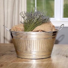 GALVANIZE OVAL RIBBED PARTY TUB, Feature : ECO-FRIENDLY