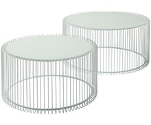 Metal wire round coffee table