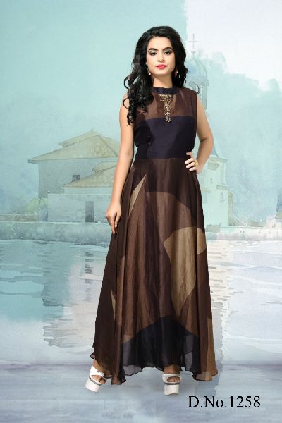 FUSION BY LADYVIEW BRAND FABRIC HEAVY GEORGETTE LONG CUT