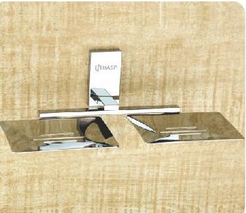 Chrome Brass PL-09 Double Soap Dish, for Home, Hotel, etc.