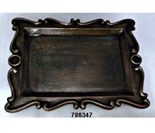 Aluminum Aluminium Metal Tray, Size : 45 x 33 Cms