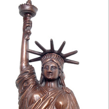 Metal Copper Antique (or custom) Statue of Liberty, Technique : Casting