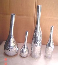 Metal Aluminium Casting Vases, for Indoor, Technique : Handmade