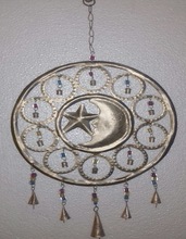 MOON STAR WIND CHIME BELLS HANGING