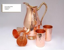 Metal COPPER WATER DRINKING PITCHER, Feature : Eco-Friendly
