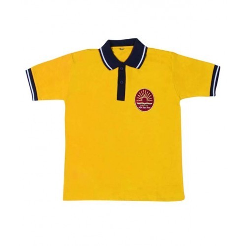 Collar School Uniform T Shirt, Sleeve Type : Half Sleeves