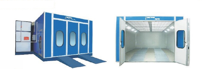 Polished Aluminum Spray Paint Booth, for Long Life Span, Voltage : 110V