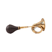 Brass Hand Pump Horn, Color : Golden