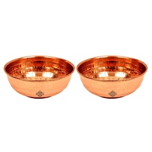 Copper hammered bowl set, Feature : Eco-Friendly