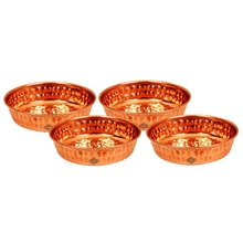 Copper hammered rice plate, Feature : Eco-Friendly