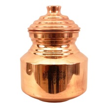 copper plain water pot