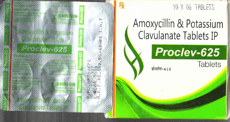 Amoxicillin and clavulanate tablets