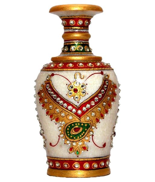 White Marble Flower Vase