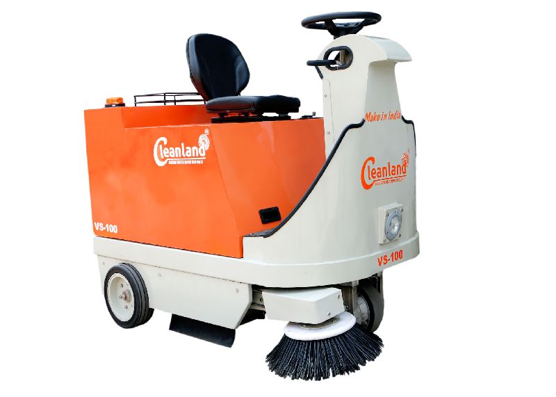 Battery Operated Cleaning Machine for Parking Area