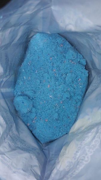 blue detergent powder