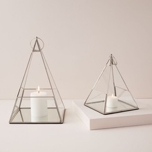 Pyramid Candle Lantern, for Home Decoration, Size : 7x11.9 9x16.7 inch