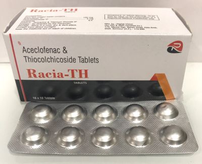 Aceclofenac 100mg+ Thiocolchicoside 4mg Tablet
