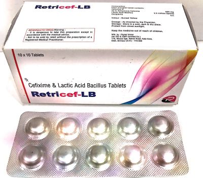 Cefixime 200 mg+lactic Acid Tablet
