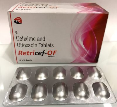 Cefixime 200 mg. + Ofloxacin 200mg Tablet