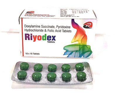 Doxylamine 10mg+Pyridoxine 10mg+Folic acid 5mg Tablet