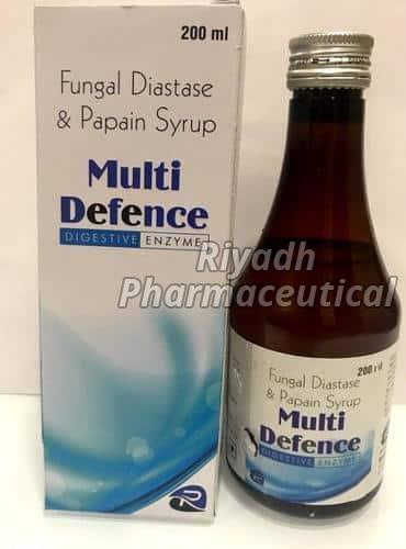 Fungal Diastase(1:800) 50mg + Papain 60mg Syrup