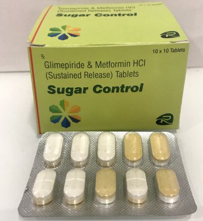 Glimepiride 1mg+Metformin 500mg Tablet