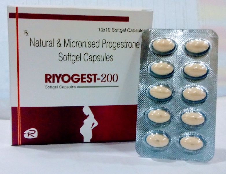 Natural and micronised progestrone 200mg Tablet