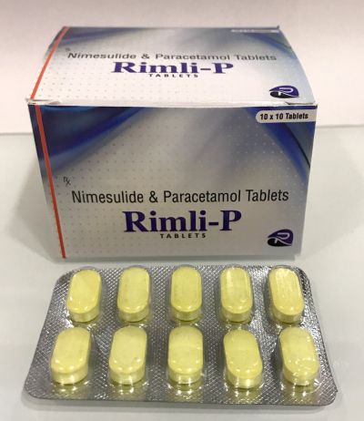 Nimesulide 100mg + Paracetamol 325mg Tablet, for Clinical, Hospital