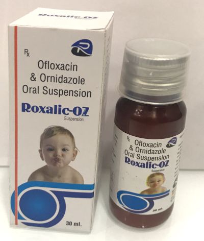 Ofloxacin 50mg+Ornidazole 125mg/5ml Suspension