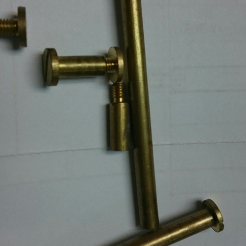 Brass File Screw, Color : Yellow