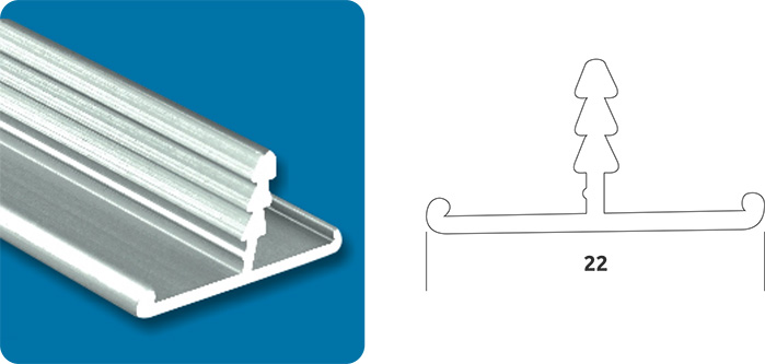 Alluminium Edger Profiles, for Shutters, Drawers, Sliding Doors, Length : 3 Mtr.