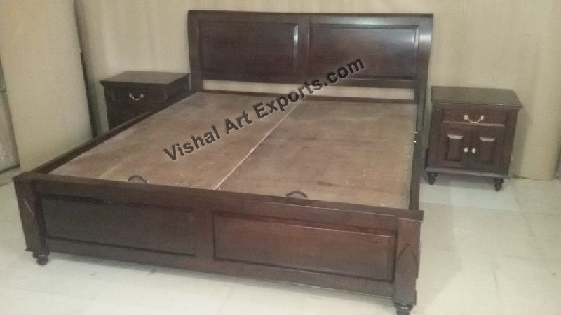 Wooden Curved Design Bed